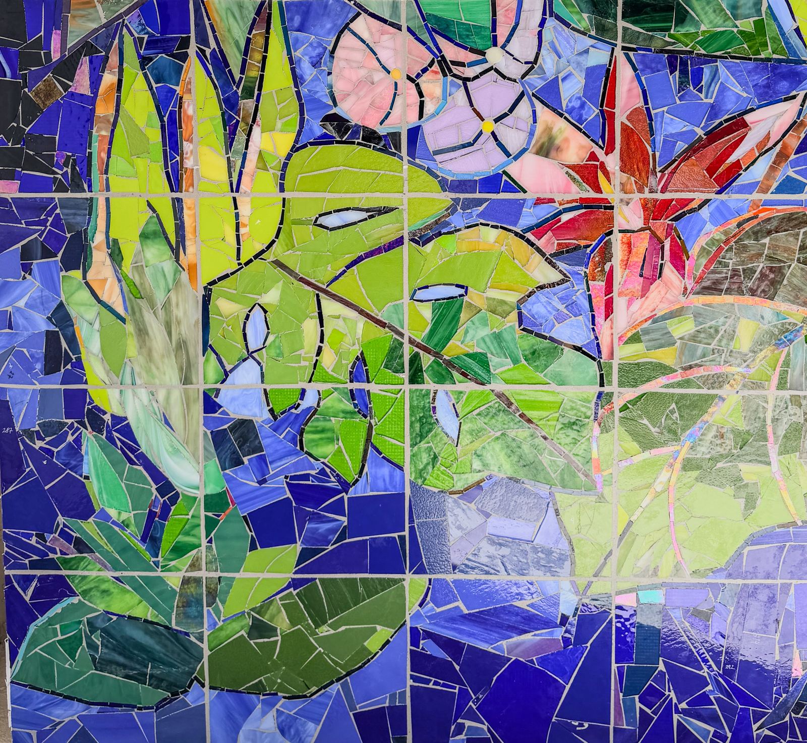 Sanibel Island glass mosaic project for Cape Dental Care, photo 7