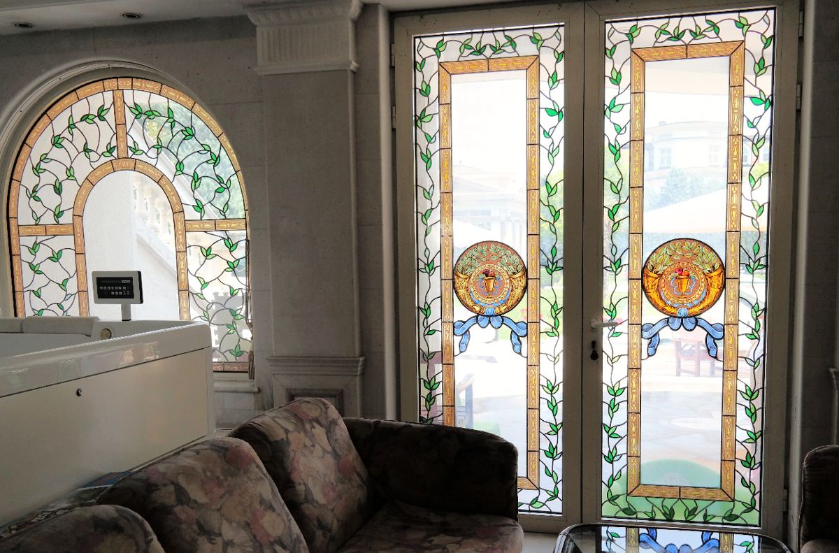 Stained glass for a private villa in Belgrade, Serbia, photo 2