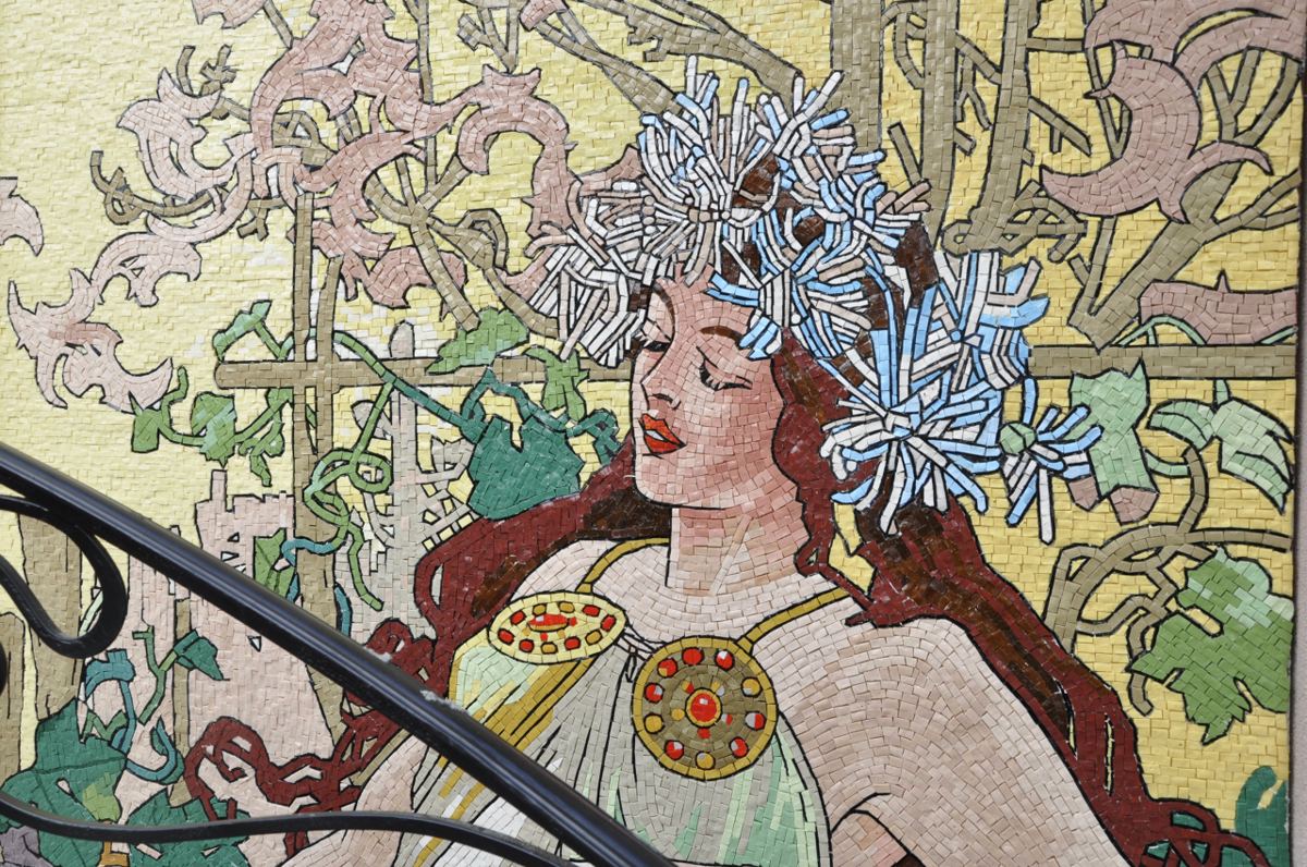 Smalti glass mosaic for a private residence near Moscow, Russia