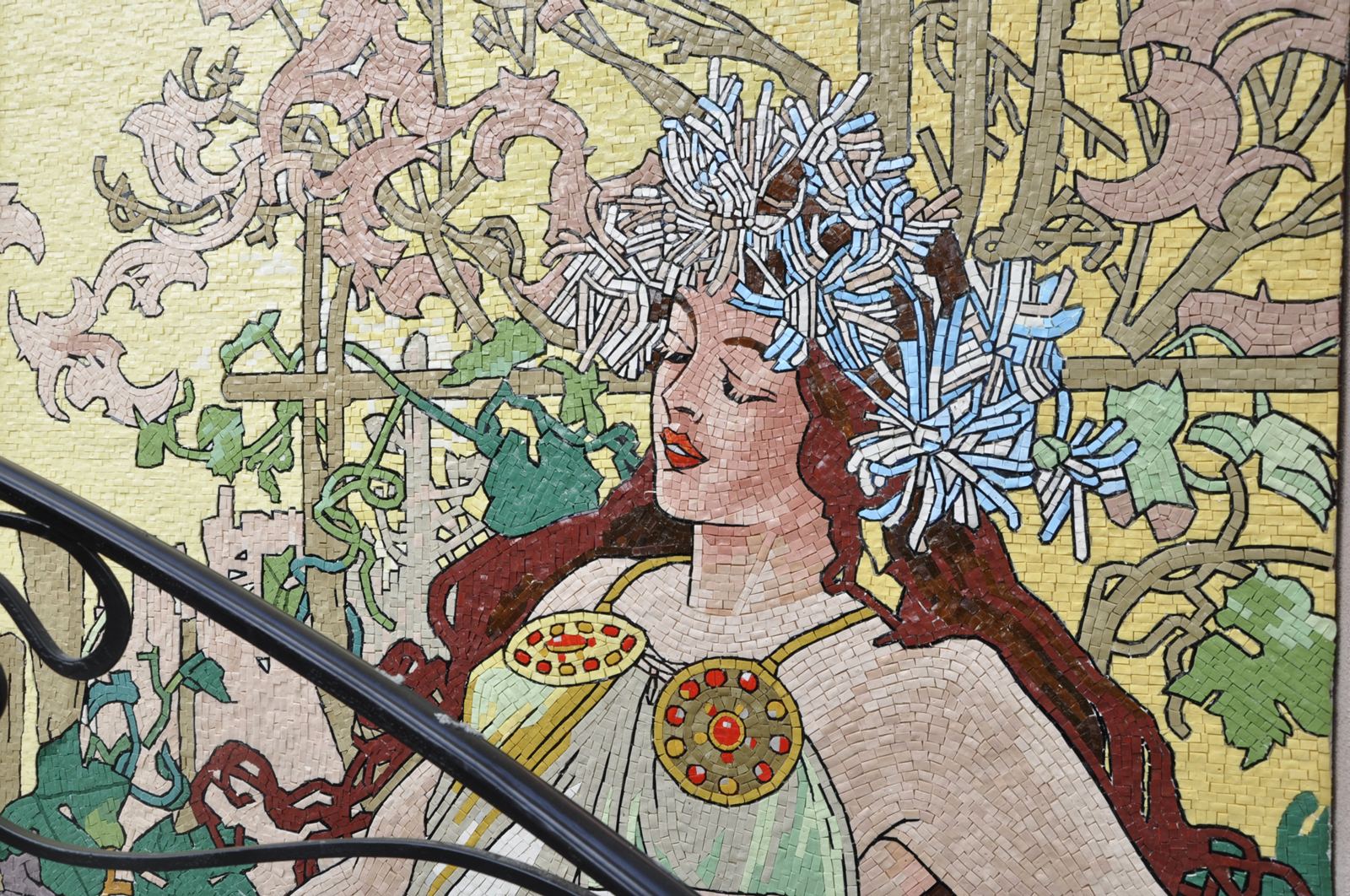 Smalti glass mosaic for a private residence near Moscow, Russia