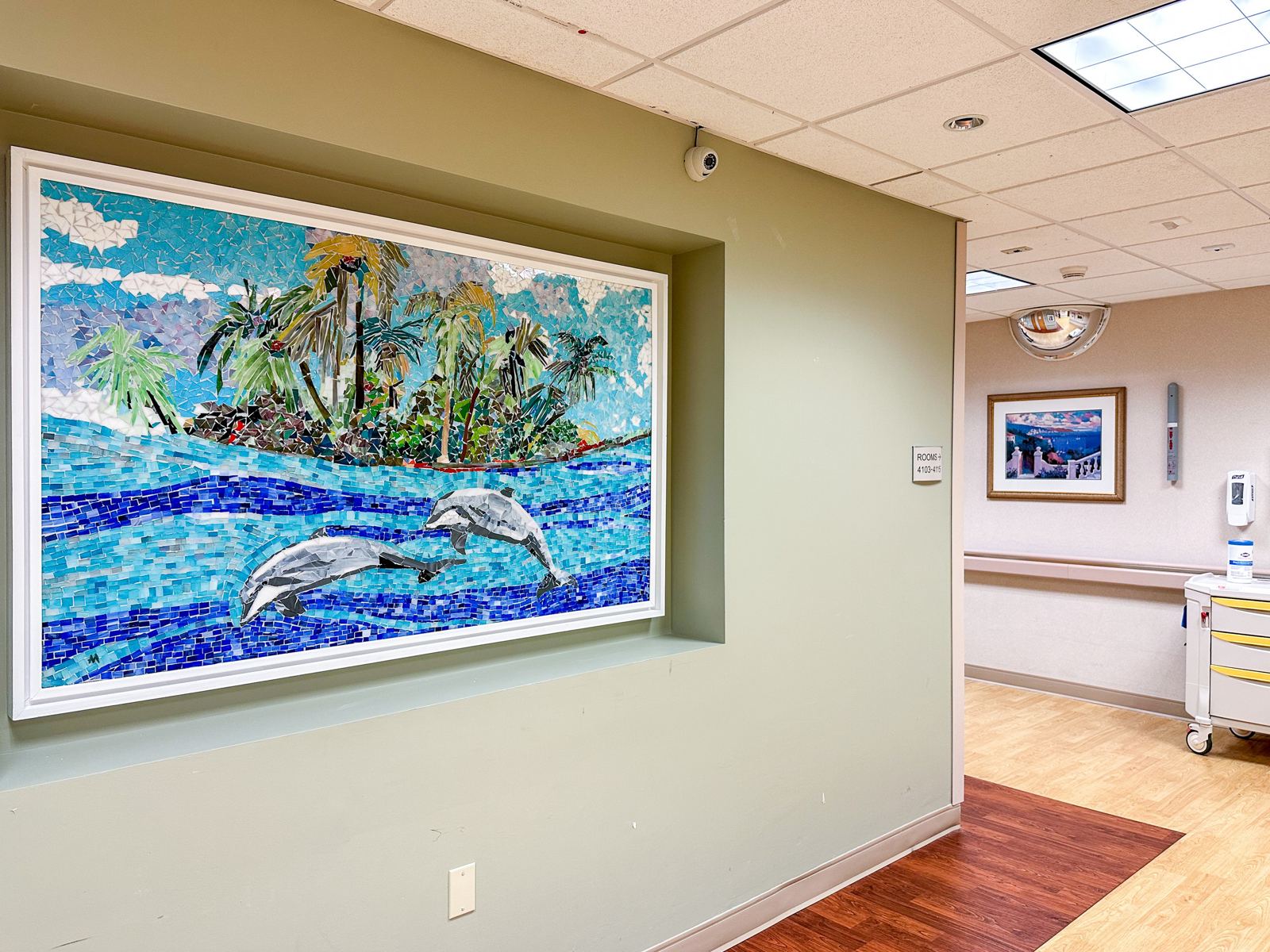 Glass mosaic at Lee Memorial Hospital, Fort Myers