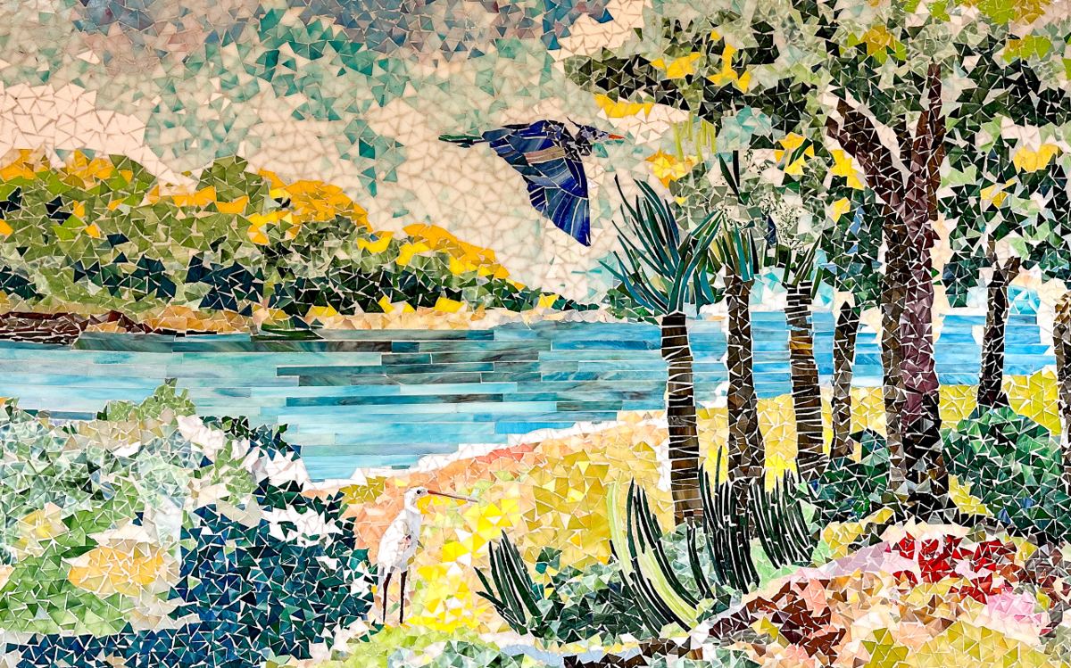 Glass mosaic at Lee Memorial Hospital, Fort Myers