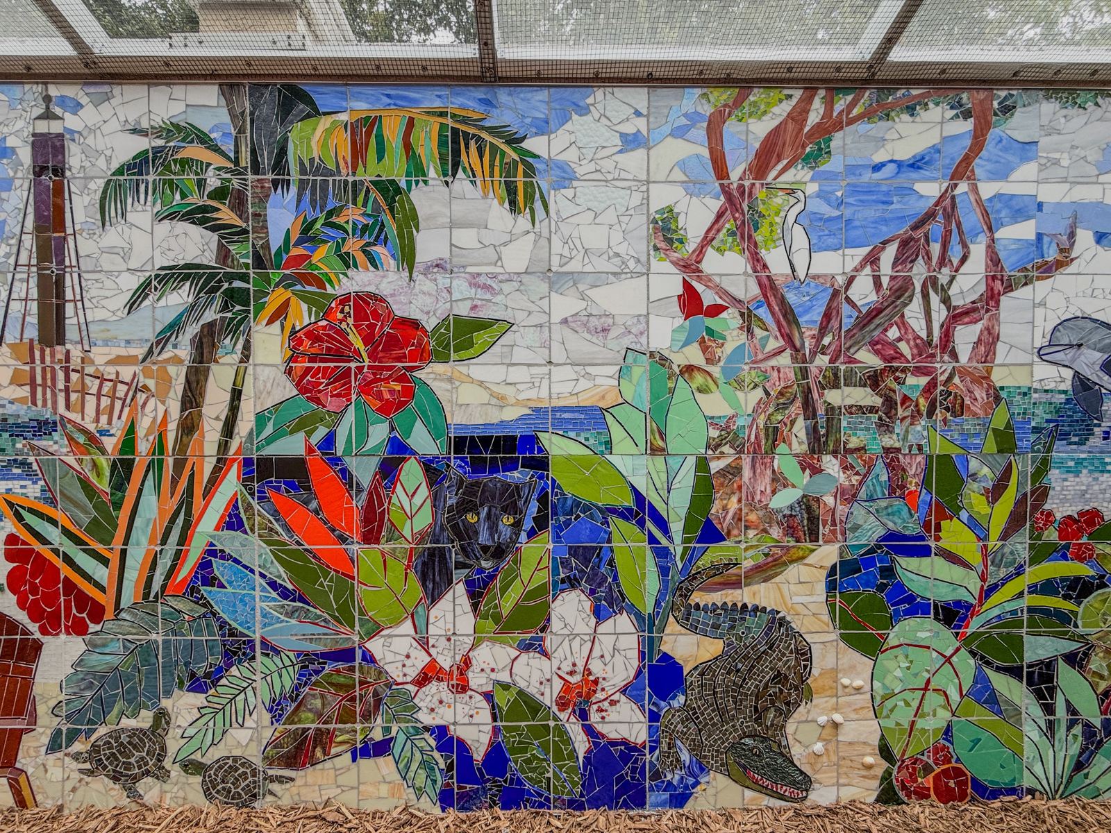 Sanibel Island glass mosaic project for Cape Dental Care, photo 17