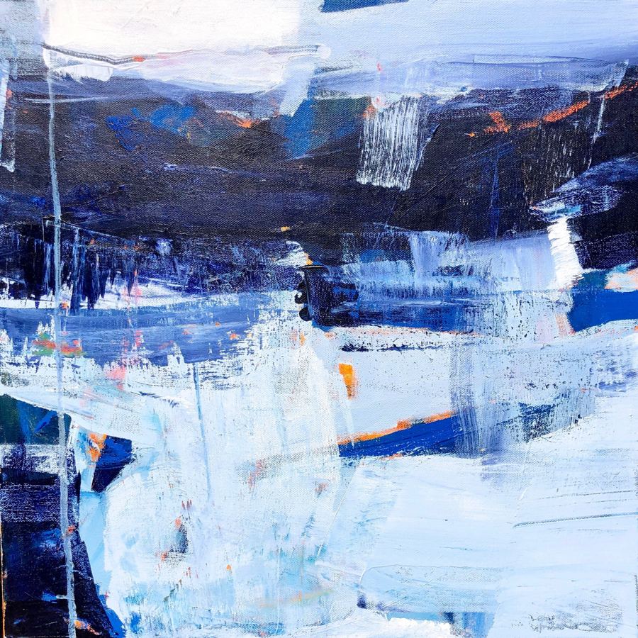 Moon Cricket II, a painting by Mila Apperlo