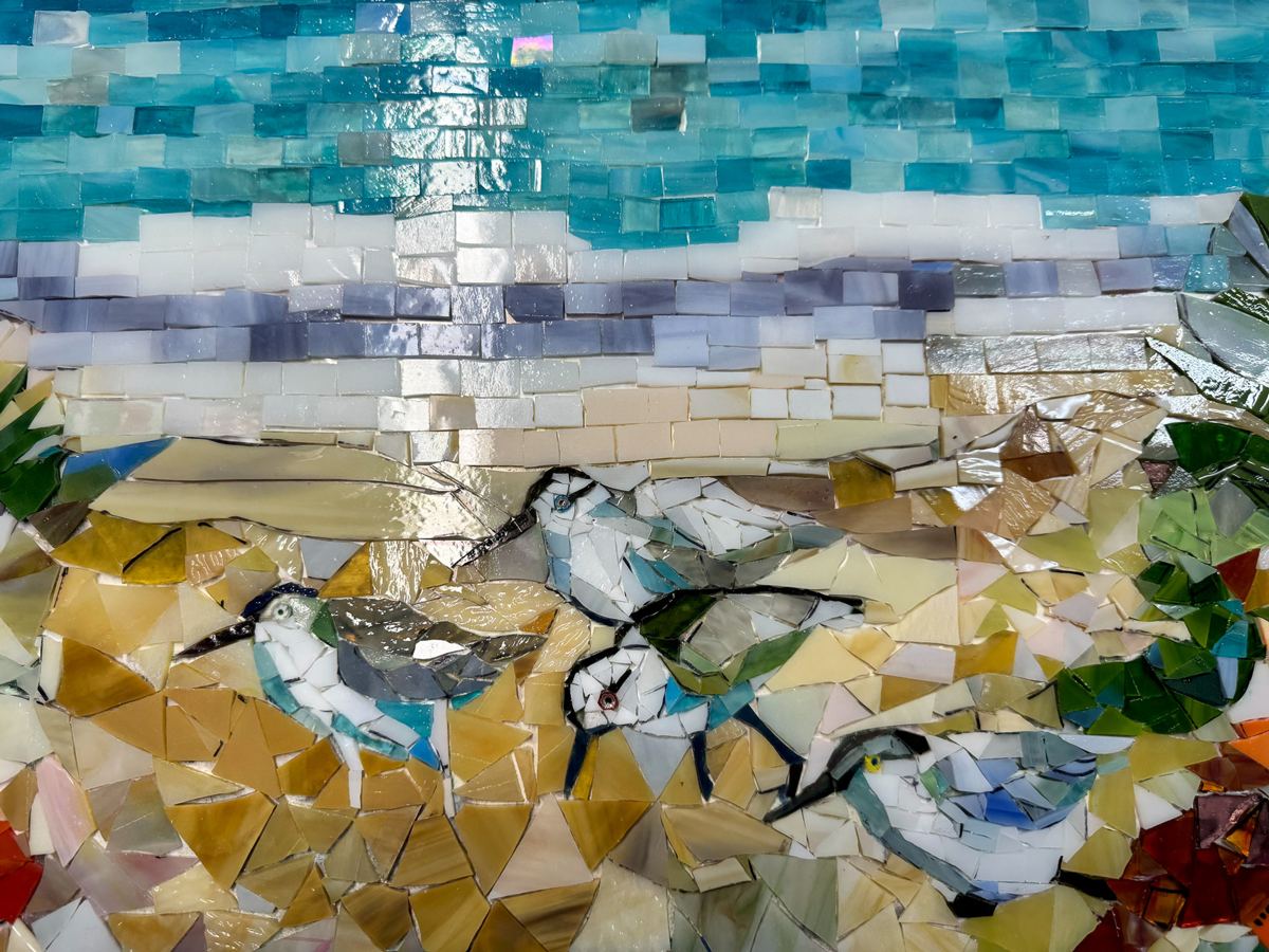Glass mosaic at Surfside Outpatient Center, Cape Coral