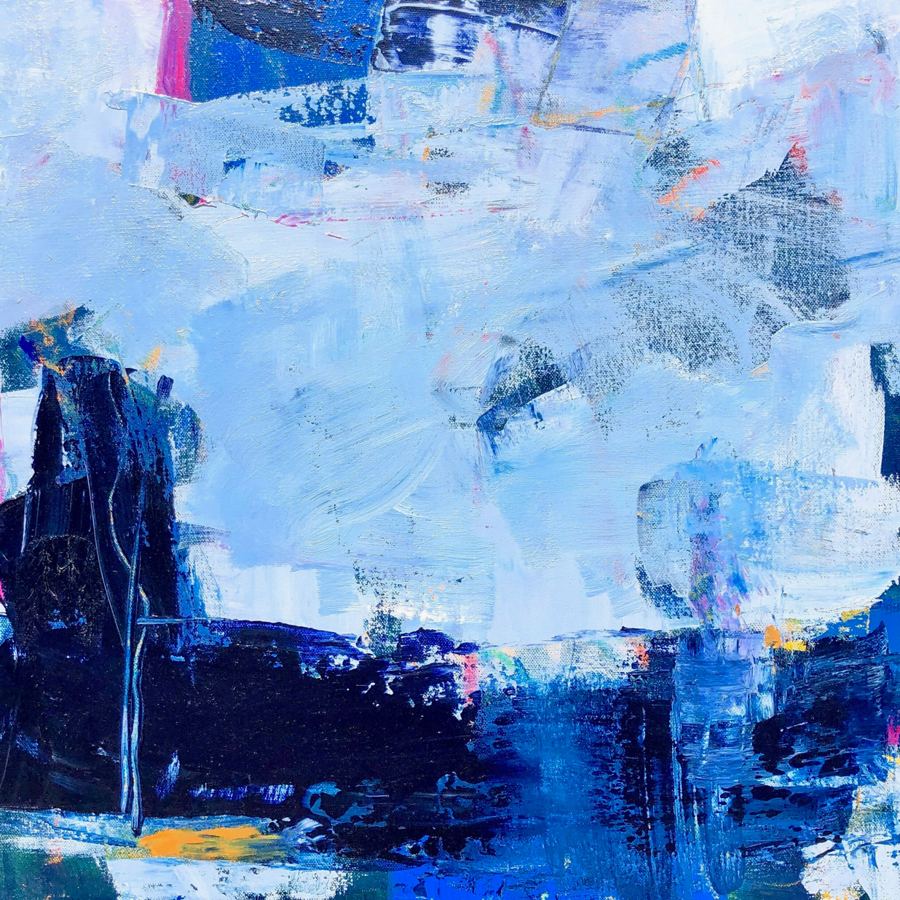Moon Cricket I, a painting by Mila Apperlo