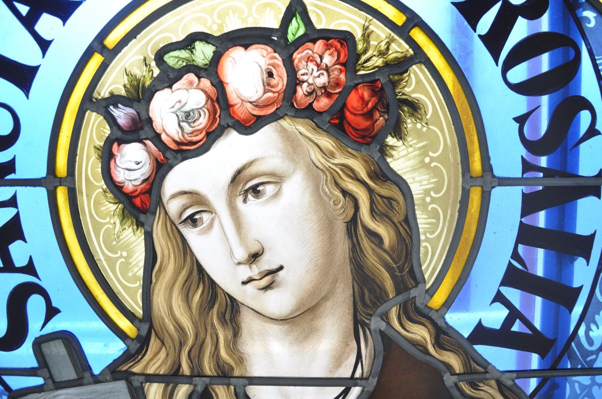 Stained glass at the Cathedral of Saint Teresa of Ávila in Subotica, photo 15