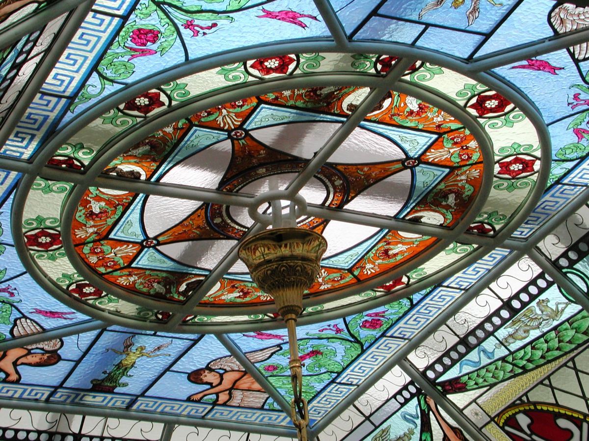 Stained glass for a private villa in Belgrade, Serbia, photo 1