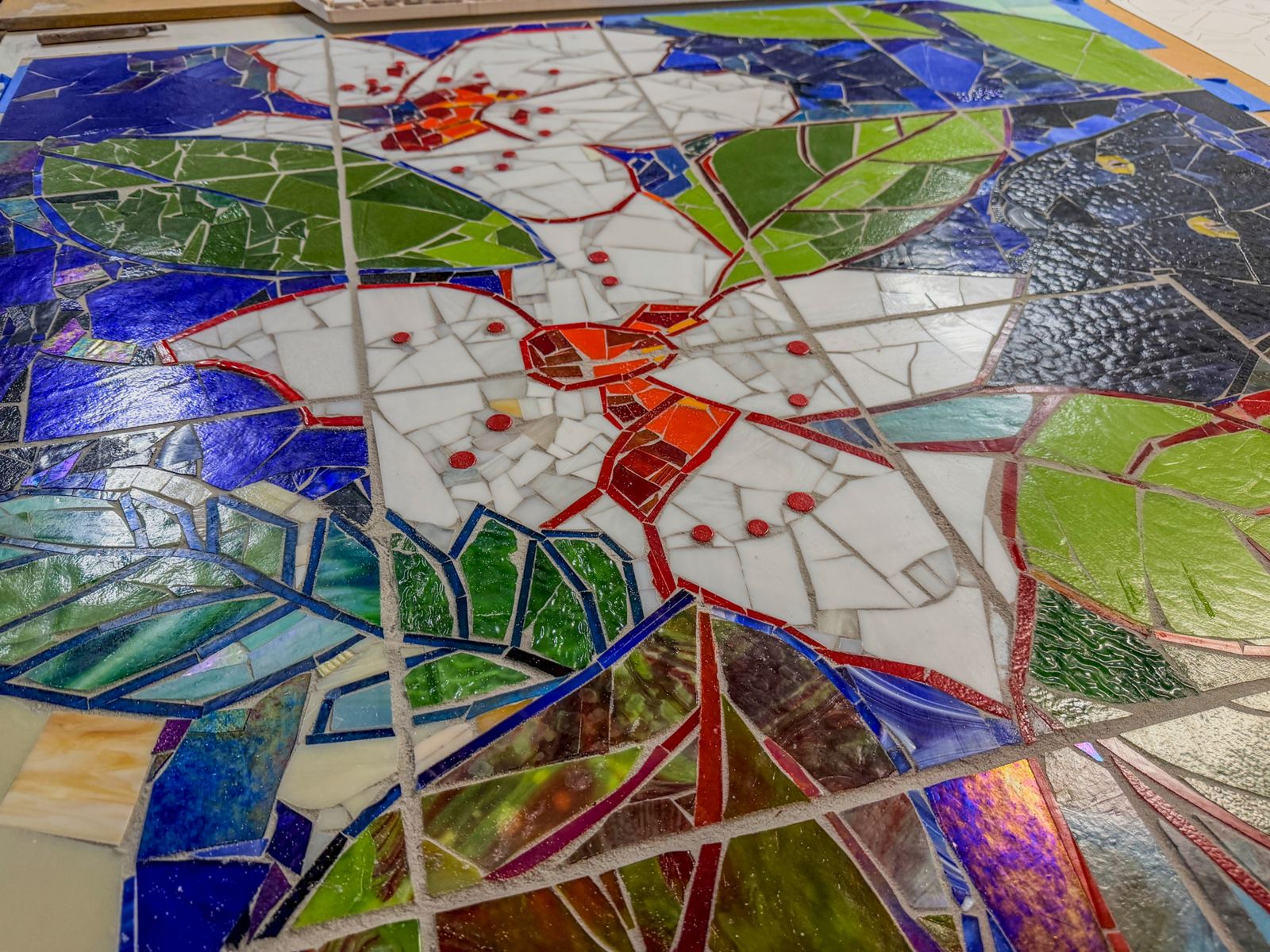 Sanibel Island glass mosaic project for Cape Dental Care, photo 27