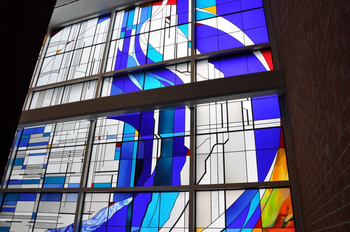 Stained glass at Saint Mary's Hospital in Grand Junction, Colorado, photo 10