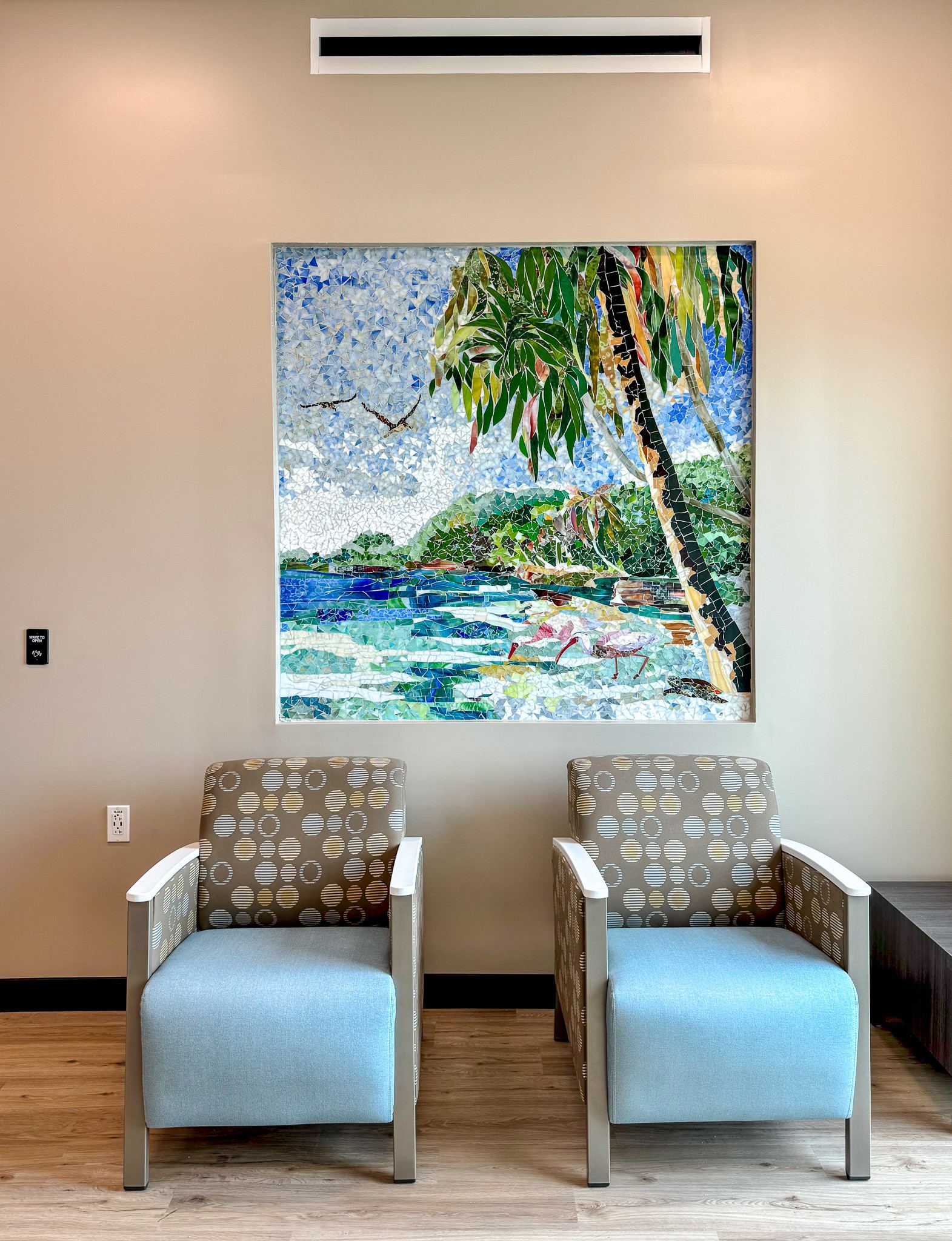 Glass mosaic at Surfside Outpatient Center, Cape Coral