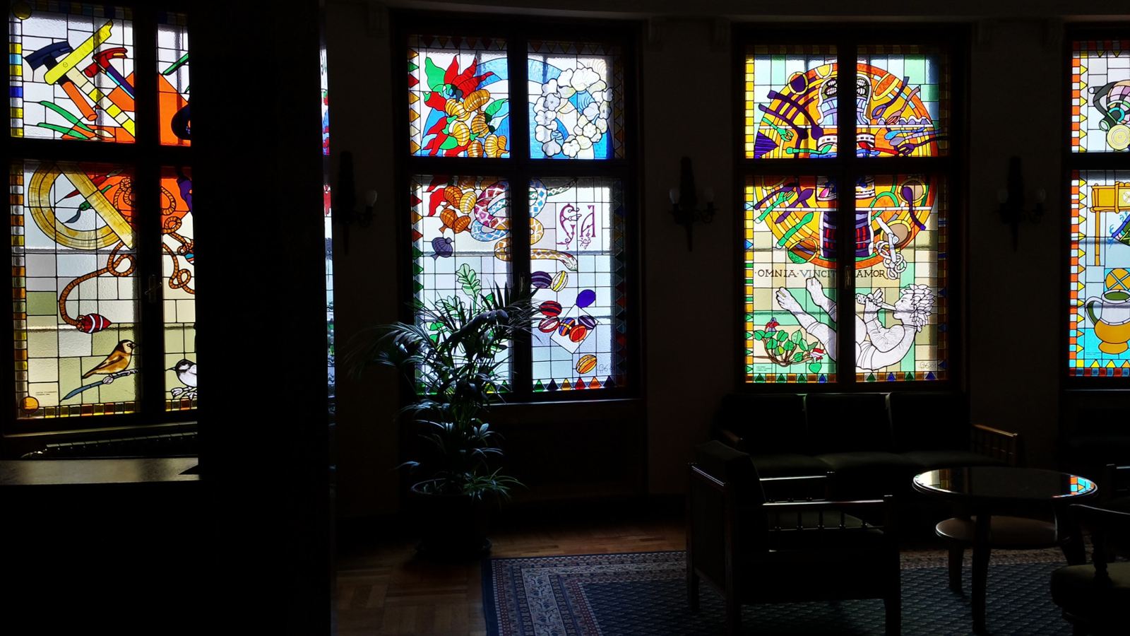 Stained glass at the Serbian Academy of Sciences and Arts in Belgrade, photo 17