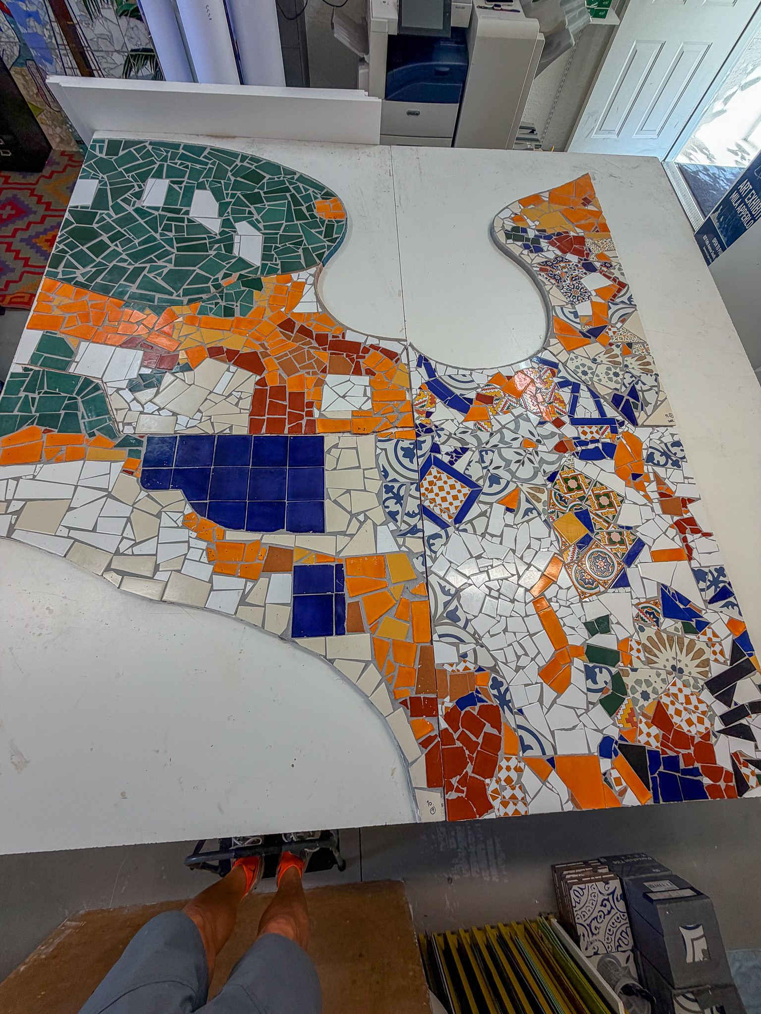 Custom tile mosaic project at Bulla Gastro Bar in Aventura, photo 19