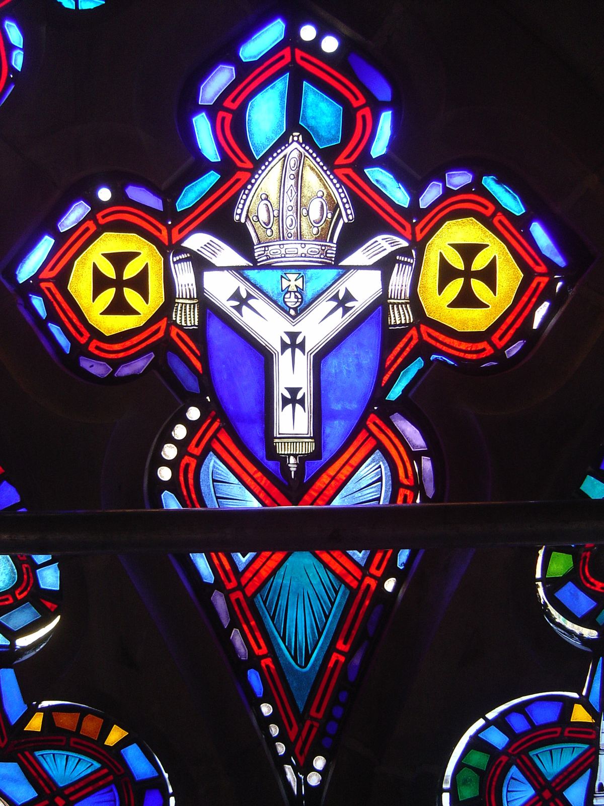 Stained glass at All Saints Chapel, University of the South in Sewanee, Tennessee
