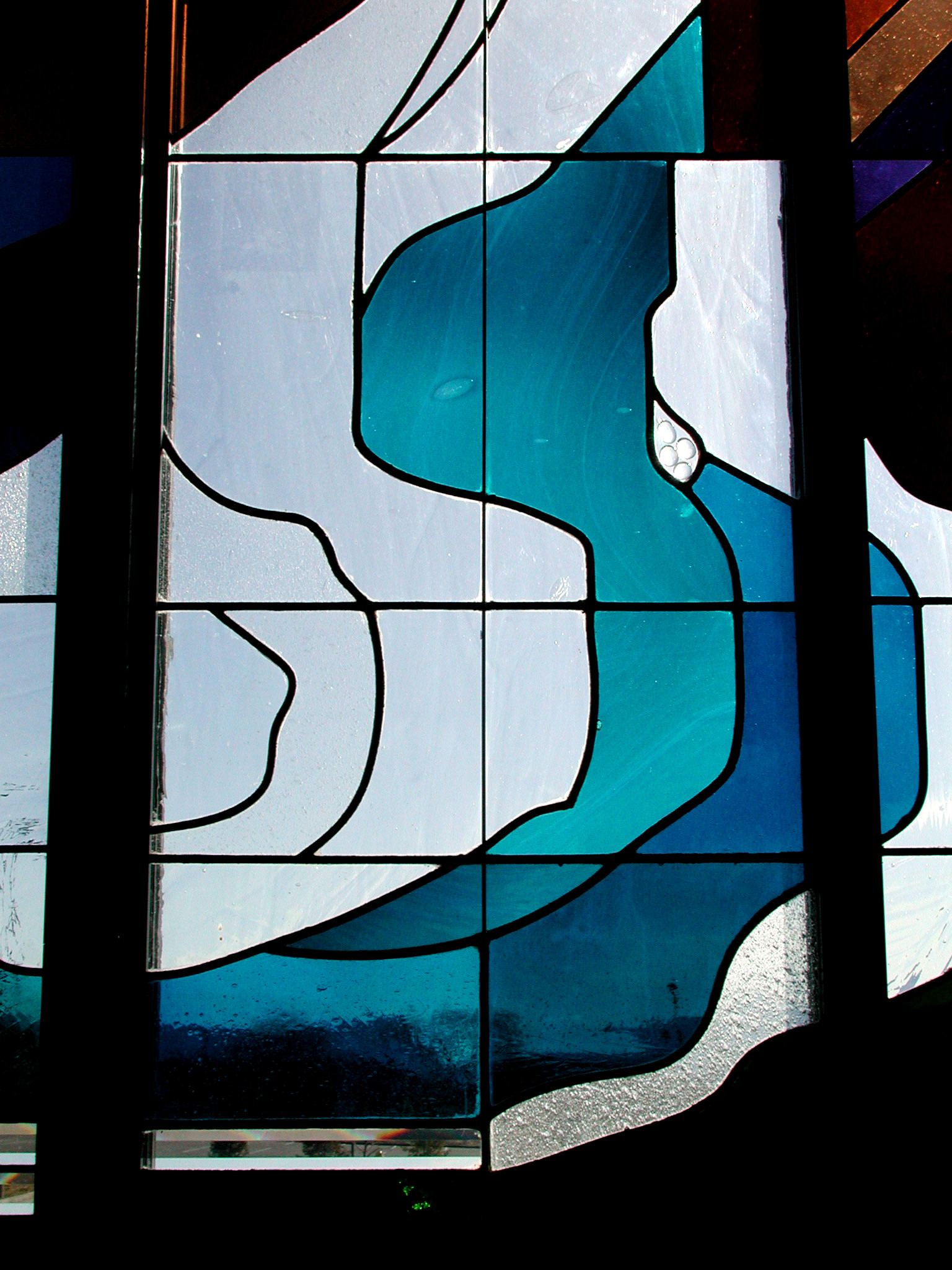 Stained glass at Immaculate Heart of Mary Church in Grand Junction, Colorado