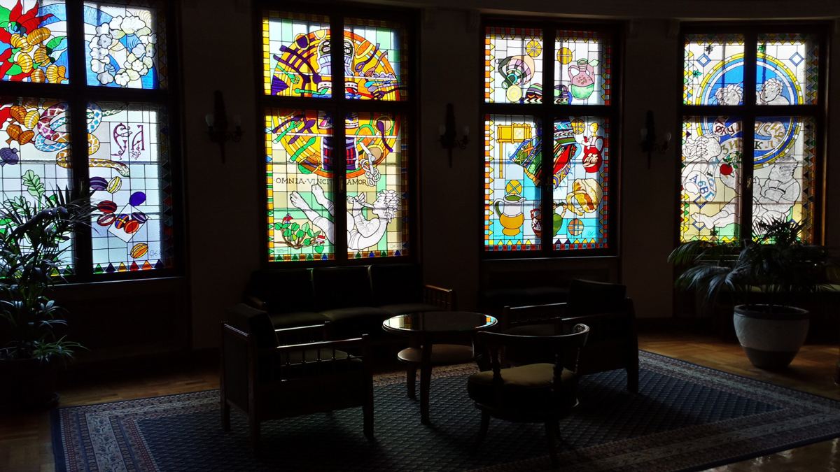 Stained glass at the Serbian Academy of Sciences and Arts in Belgrade, photo 16