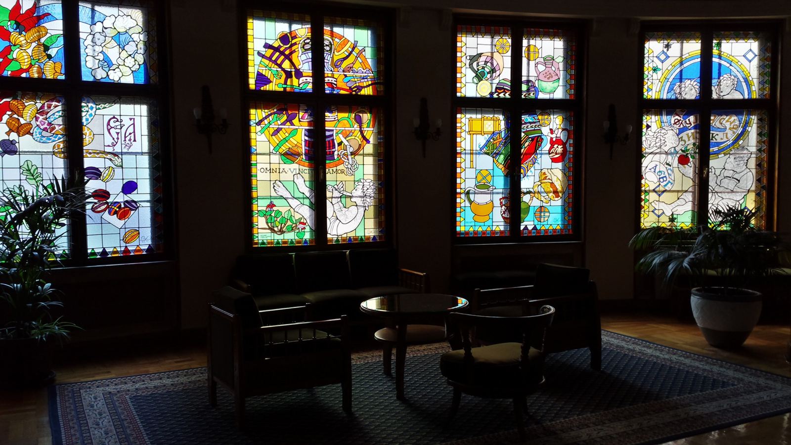 Stained glass at the Serbian Academy of Sciences and Arts in Belgrade, photo 16
