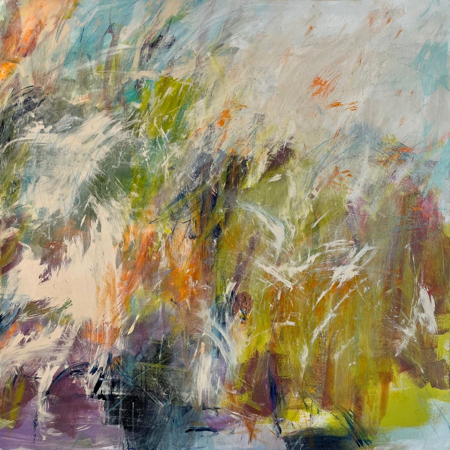 Learning to Fly, a painting by Mila Apperlo