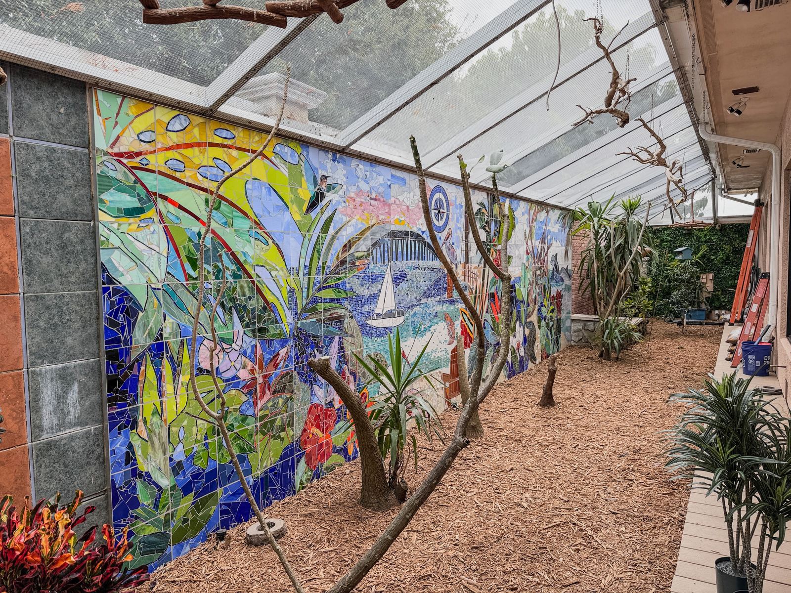 Sanibel Island glass mosaic project for Cape Dental Care, photo 18