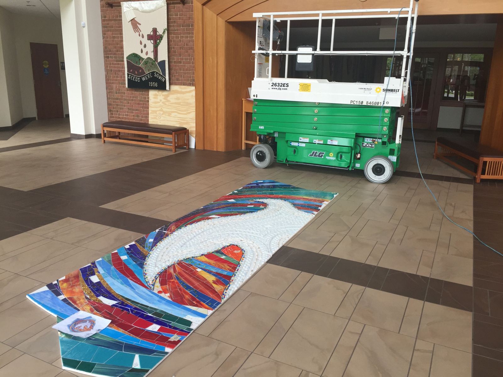 Mosaic at Lutheran Church of Redeemer in McLean, Virginia, image 8