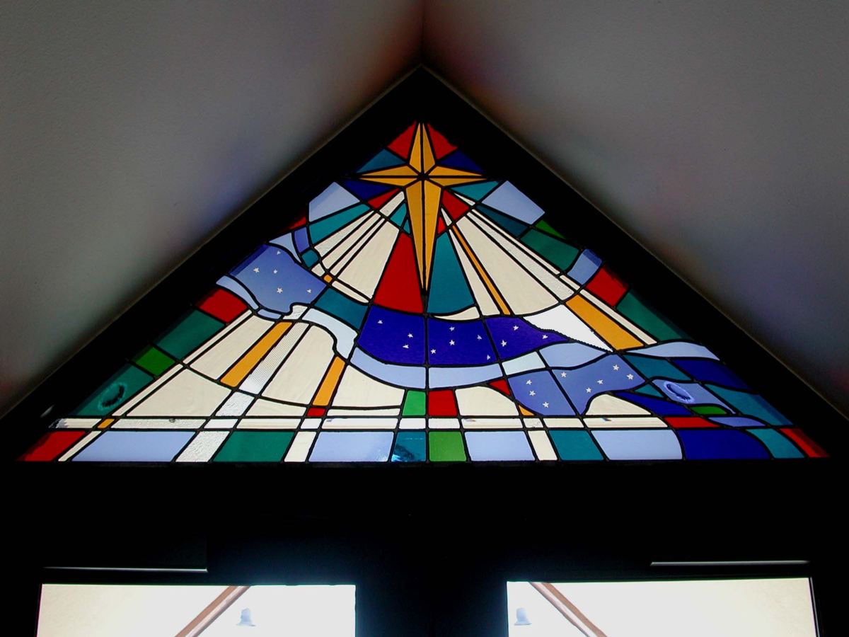 Stained glass at Immaculate Heart of Mary Church in Grand Junction, Colorado
