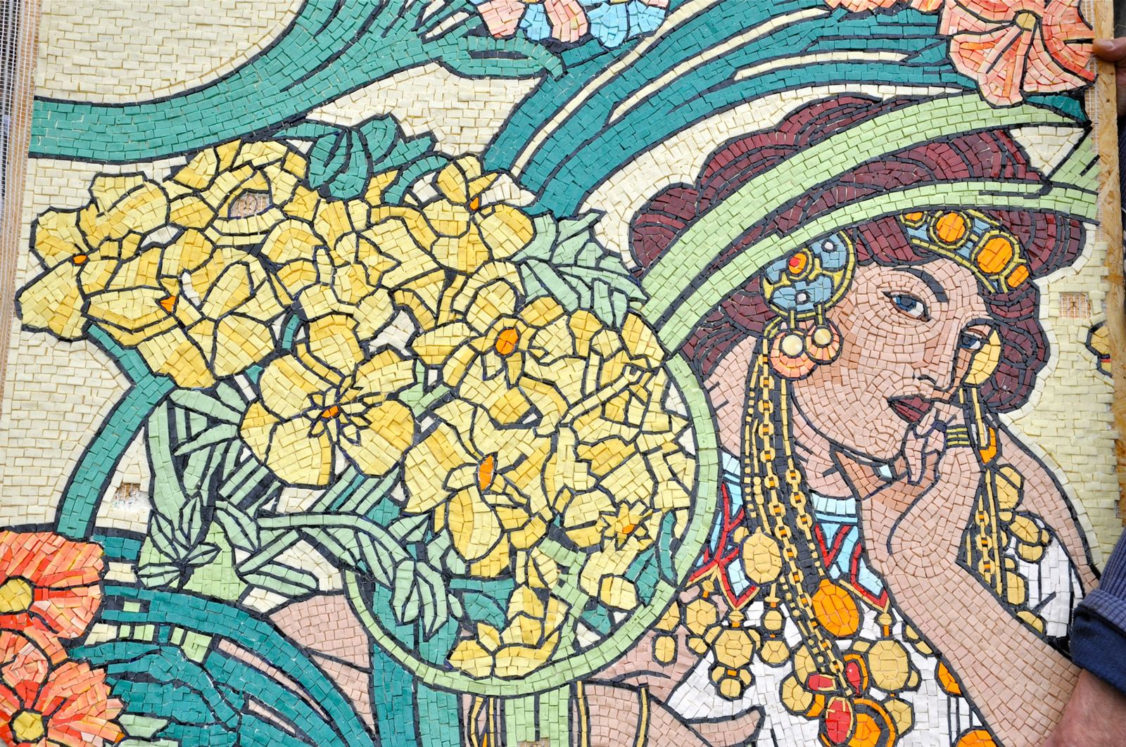 Smalti glass mosaic for a private residence near Moscow, Russia