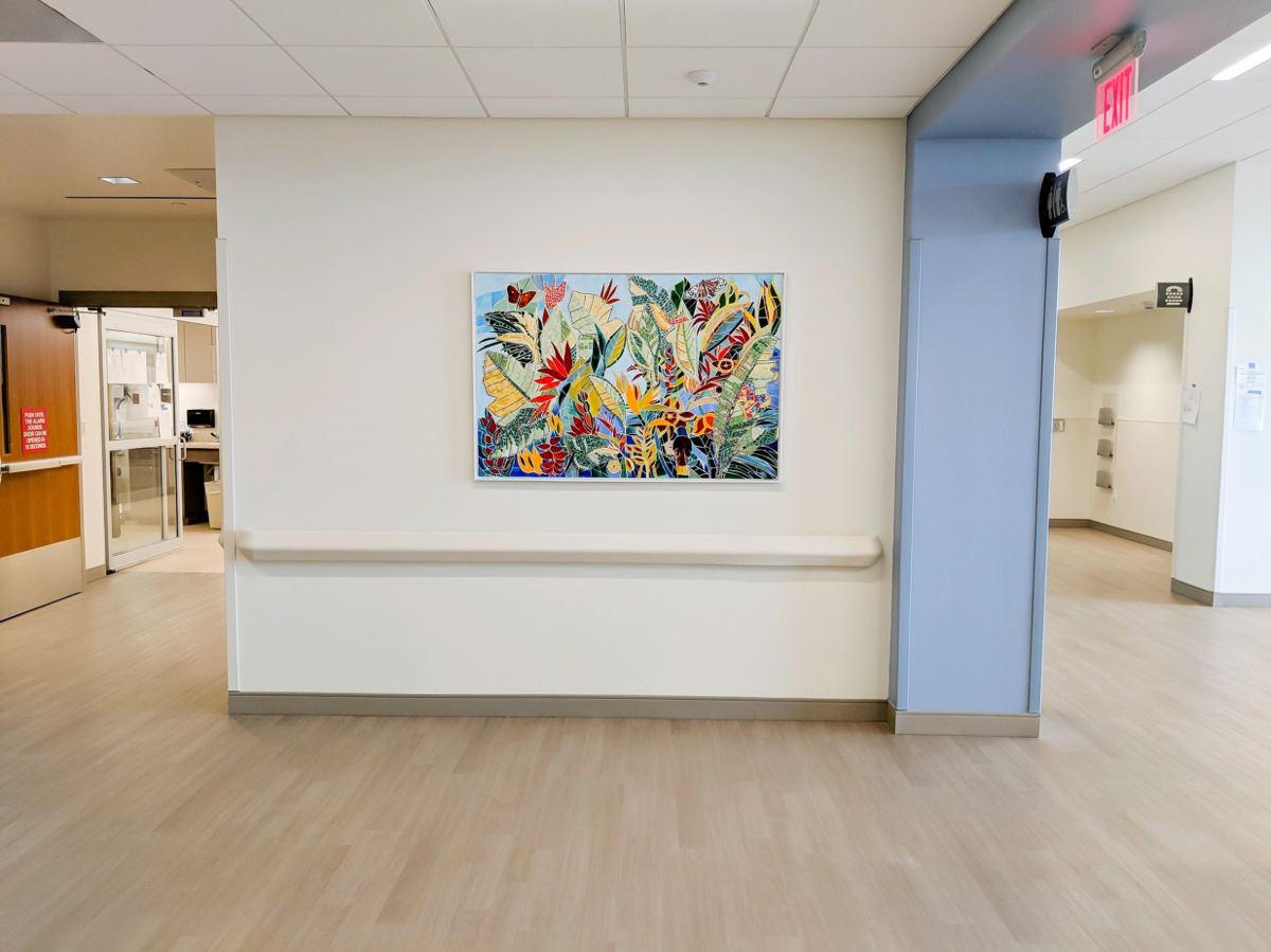 Glass mosaic at Lee Health Coconut Point in Estero, Florida, photo 8