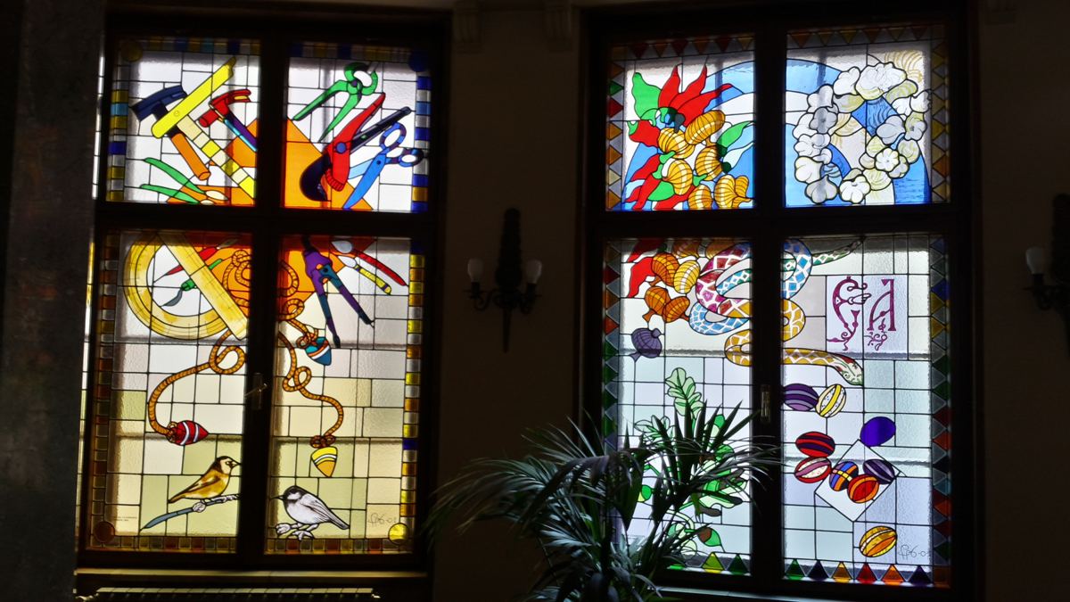 Stained glass at the Serbian Academy of Sciences and Arts in Belgrade, photo 19