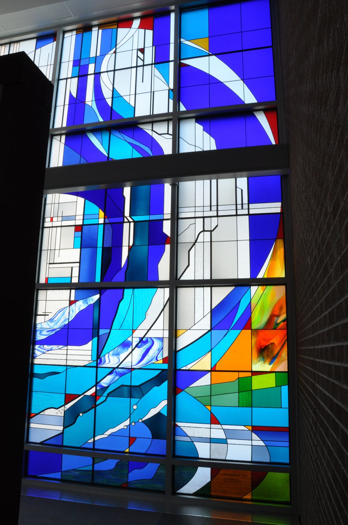 Stained glass at Saint Mary's Hospital in Grand Junction, Colorado, photo 3