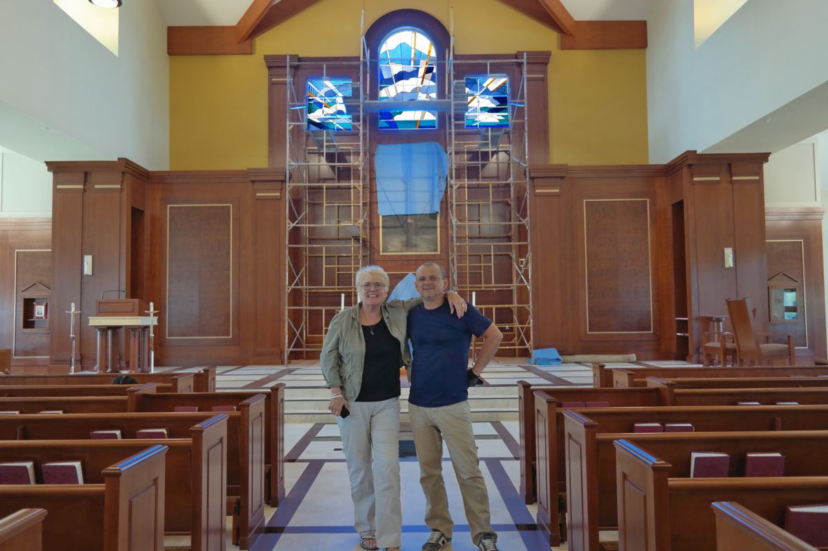 Stained glass at St. Joseph on Carrollton Manor in Frederick, Maryland, photo 1