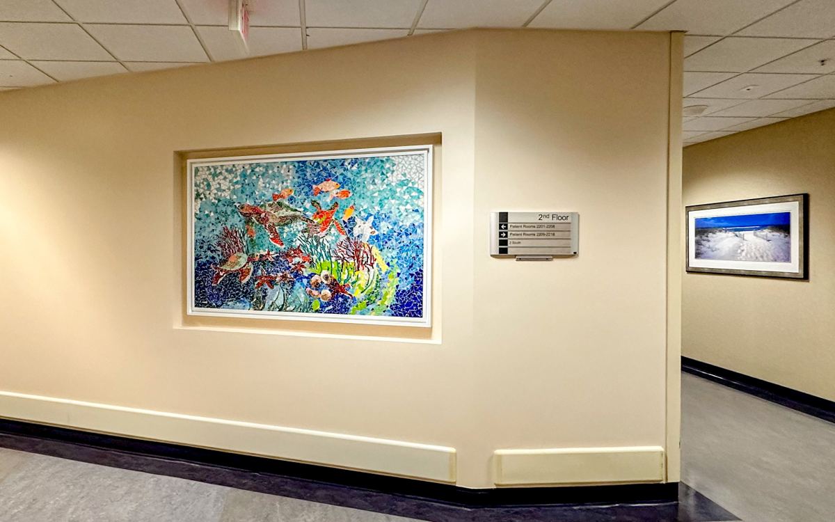 Glass mosaic at Lee Memorial Hospital, Fort Myers
