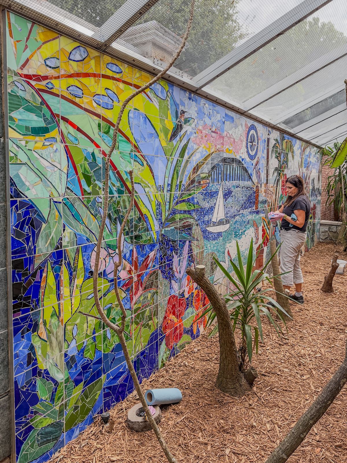 Sanibel Island glass mosaic project for Cape Dental Care, photo 21