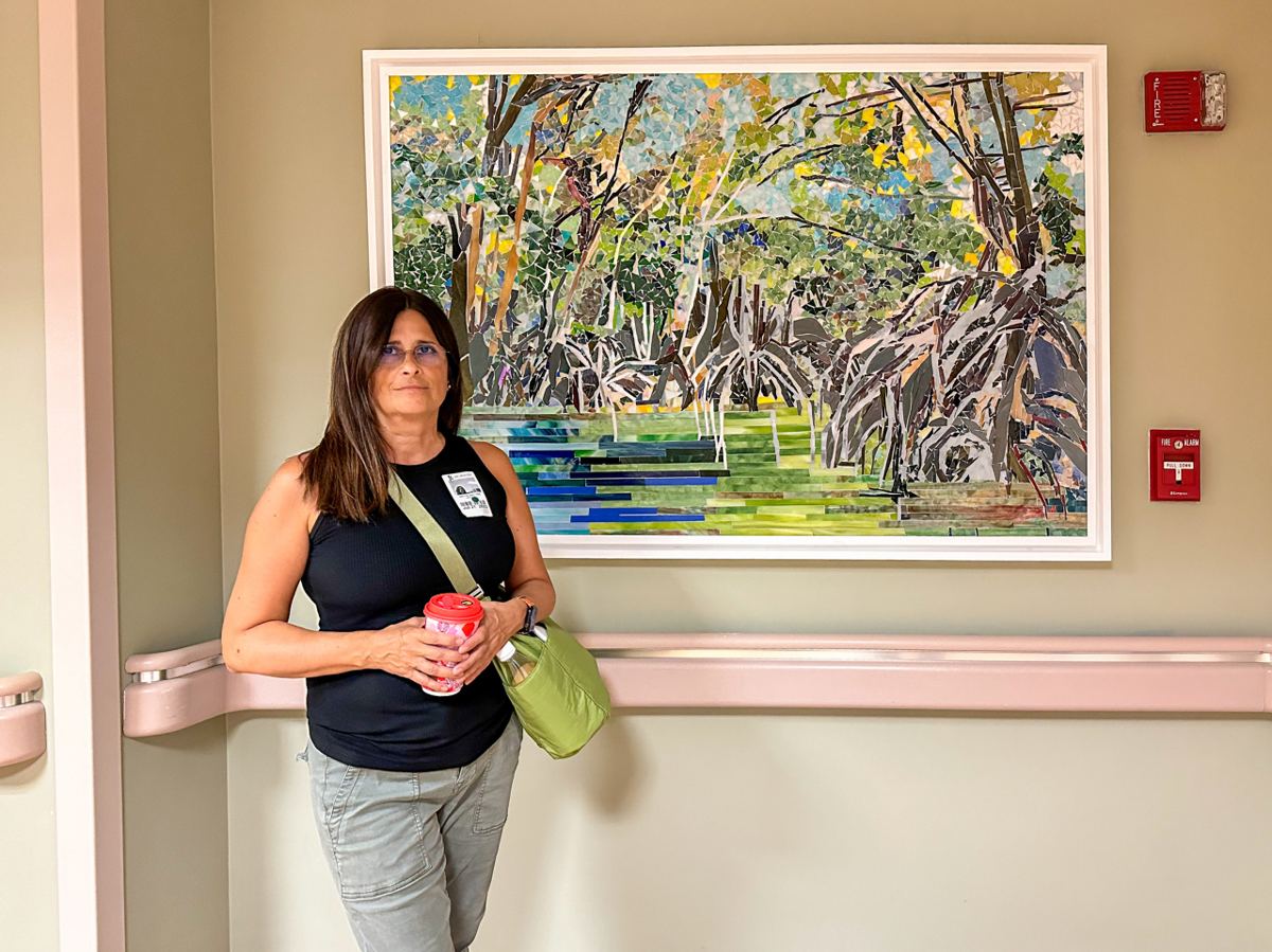 Glass mosaic at Lee Memorial Hospital, Fort Myers