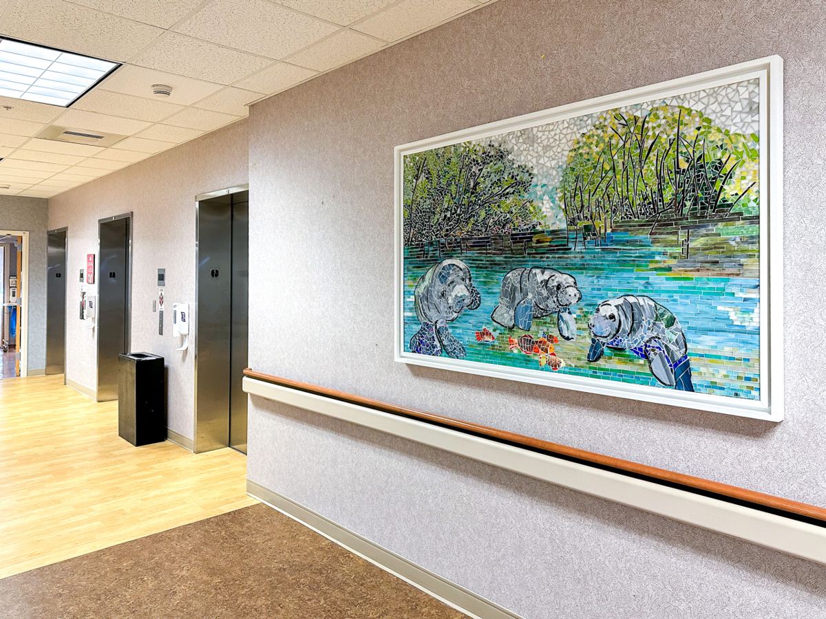 Glass mosaic at Lee Memorial Hospital, Fort Myers