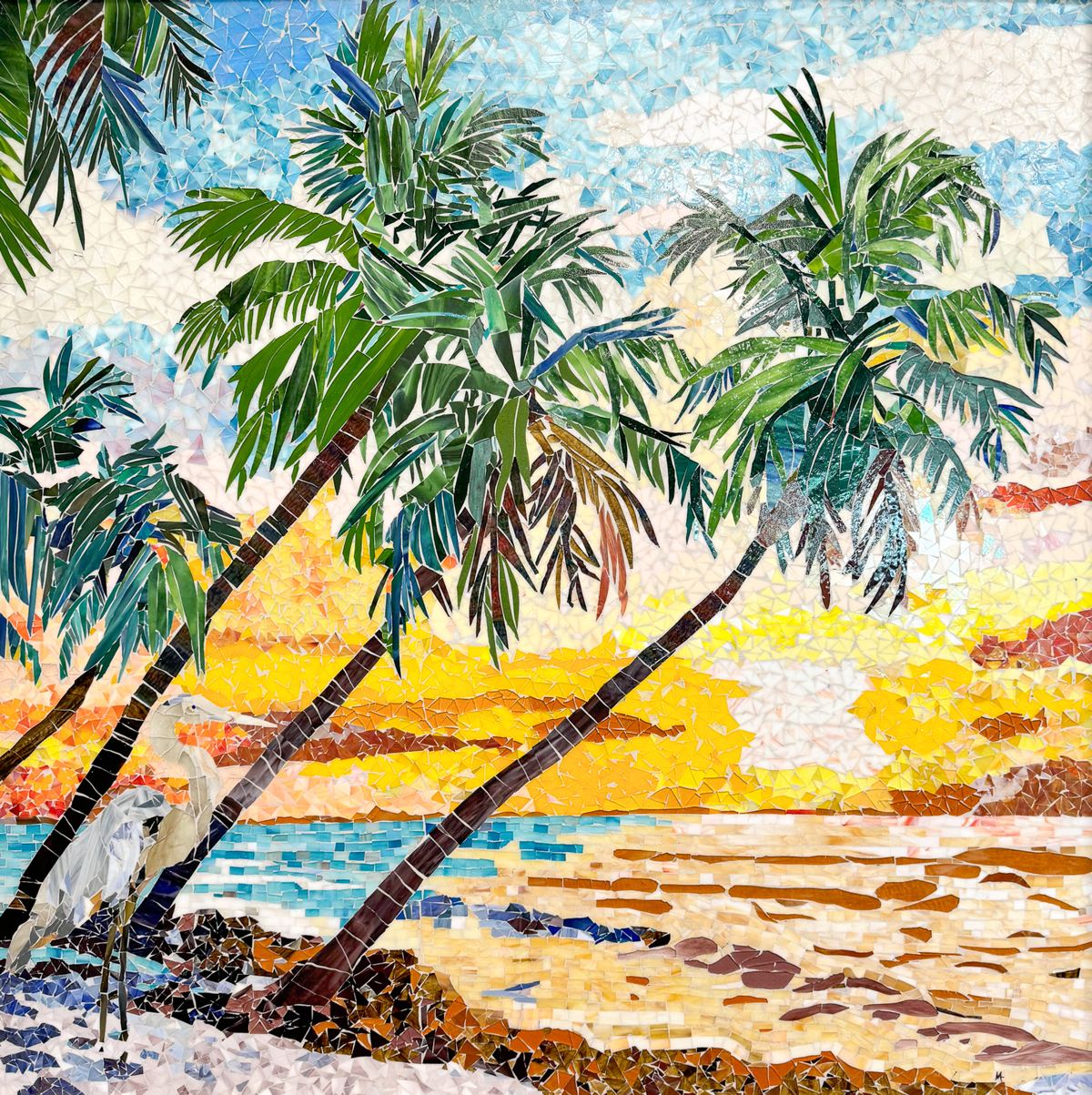 Glass mosaic at Surfside Outpatient Center, Cape Coral