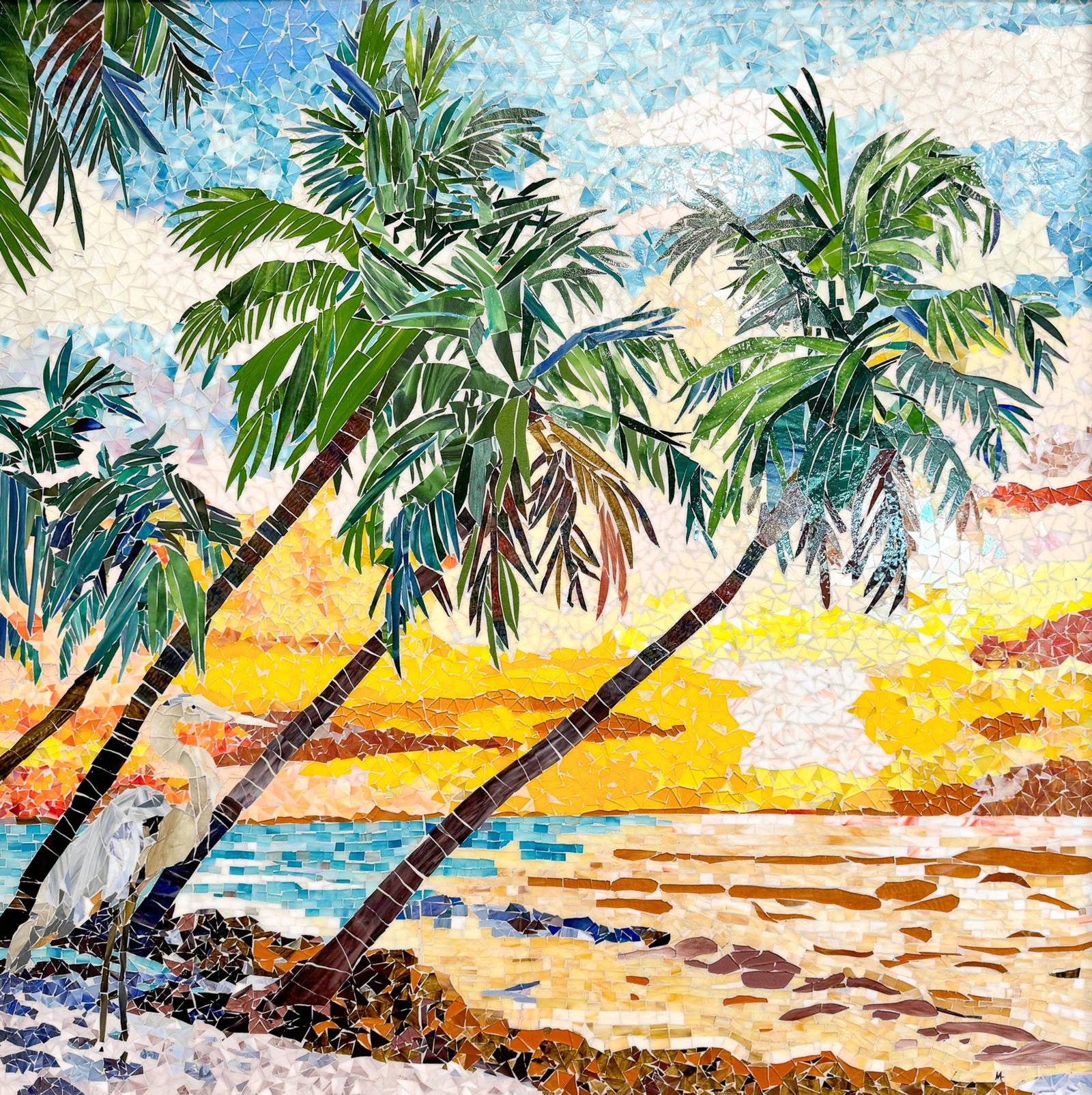 Glass mosaic at Surfside Outpatient Center, Cape Coral