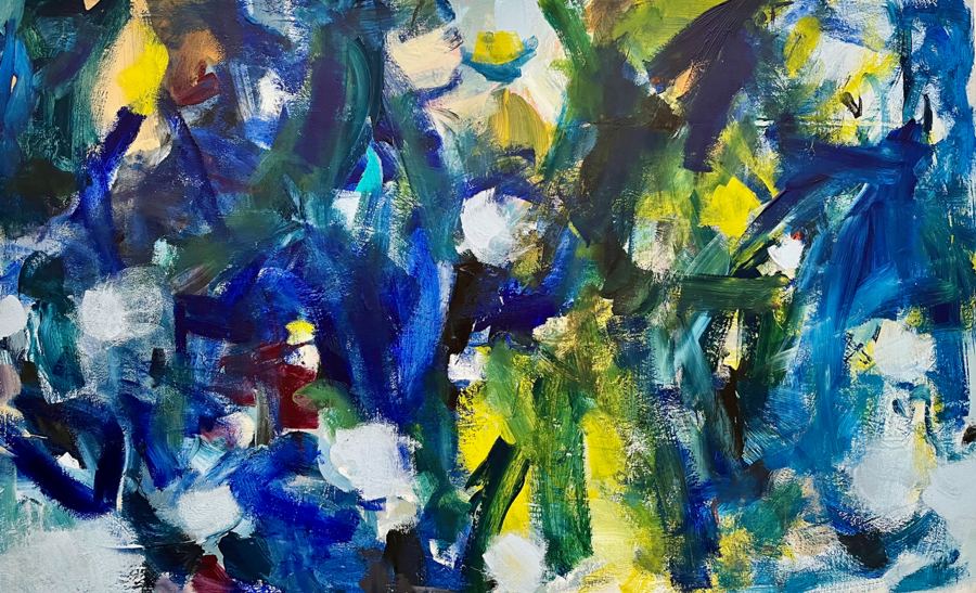 Blue Is the New Black, an original painting by Mila Apperlo