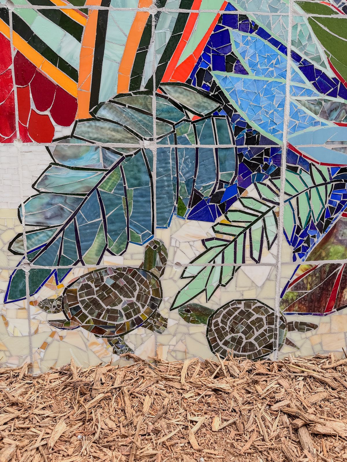 Sanibel Island glass mosaic project for Cape Dental Care, photo 25