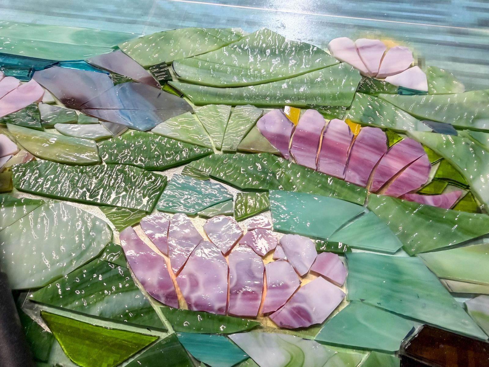 Glass mosaic triptych for Lakeland Regional Health, photo 5