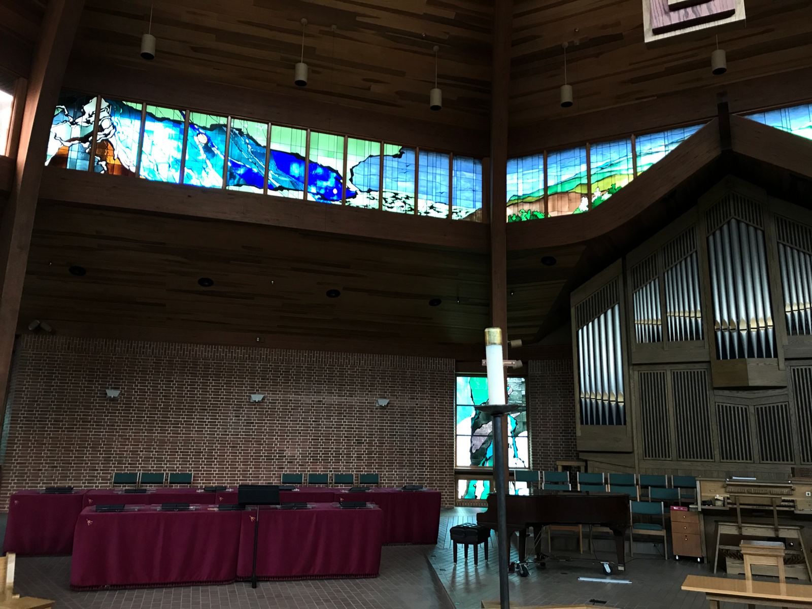 Stained glass at First Evangelical Lutheran Church in Ellicott City, Maryland, photo 2