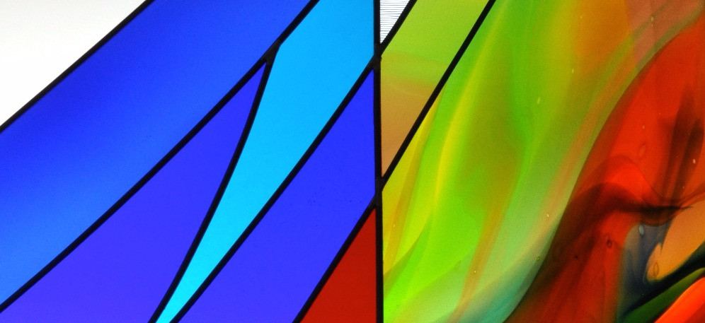 Stained glass at Saint Mary's Hospital in Grand Junction, Colorado, photo 13