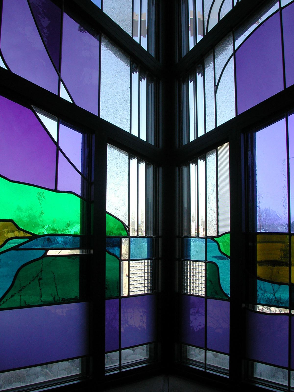 Stained glass at Immaculate Heart of Mary Church in Grand Junction, Colorado