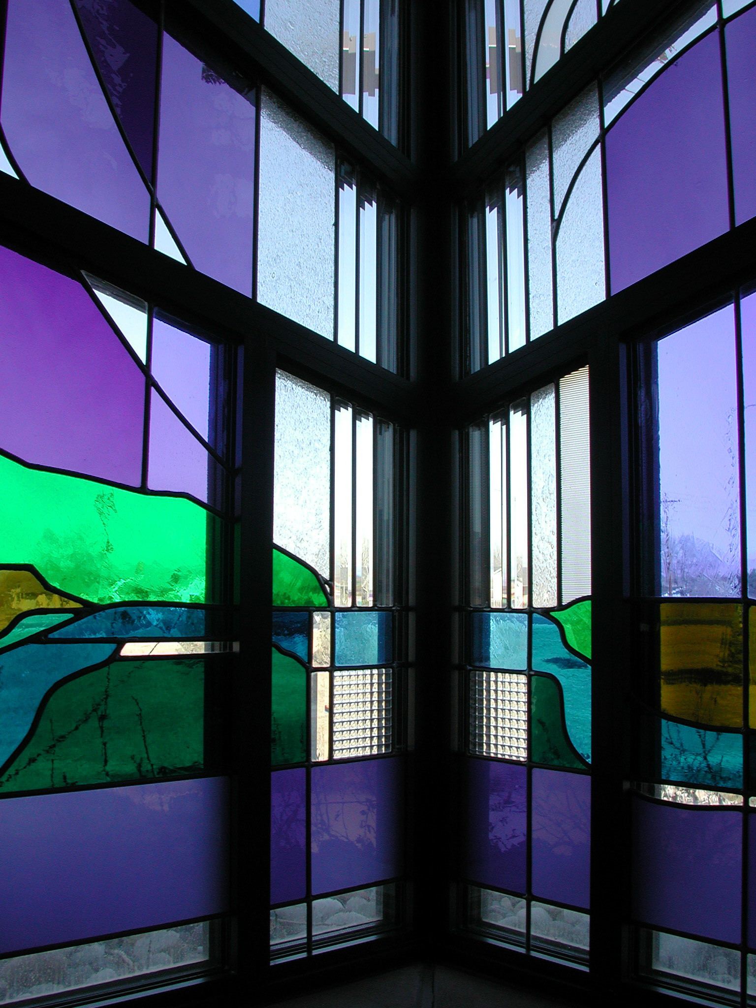Stained glass at Immaculate Heart of Mary Church in Grand Junction, Colorado