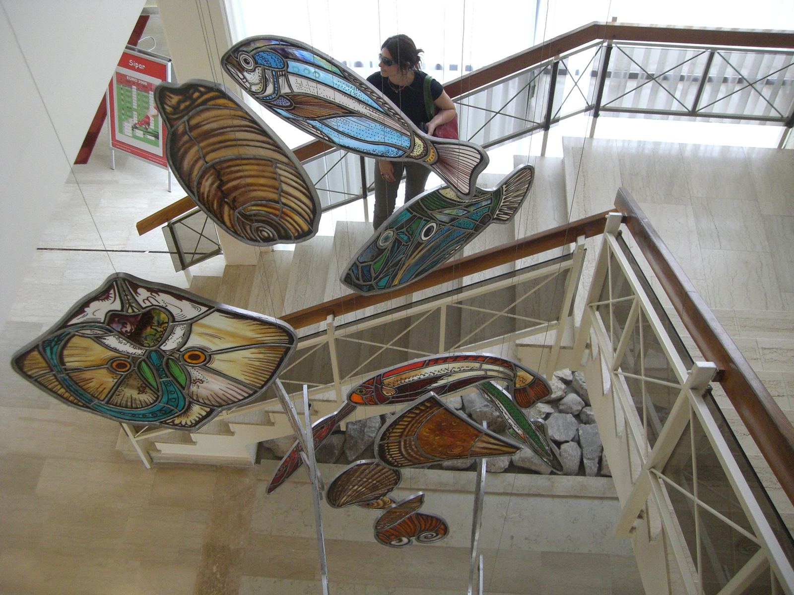 Stained glass at Hotel Melia Sol in Umago, Croatia, photo 6