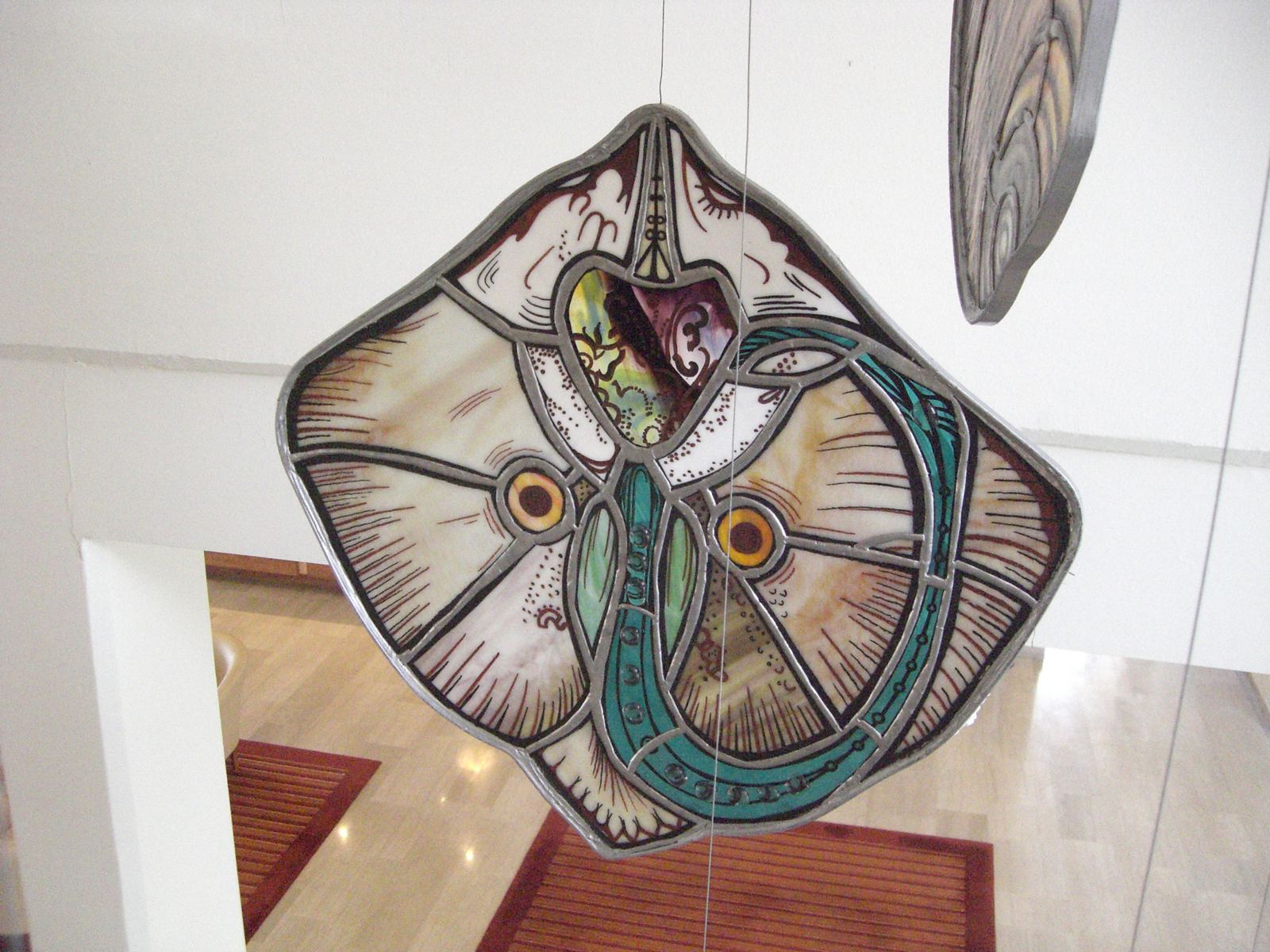 Stained glass at Hotel Melia Sol in Umago, Croatia, photo 8