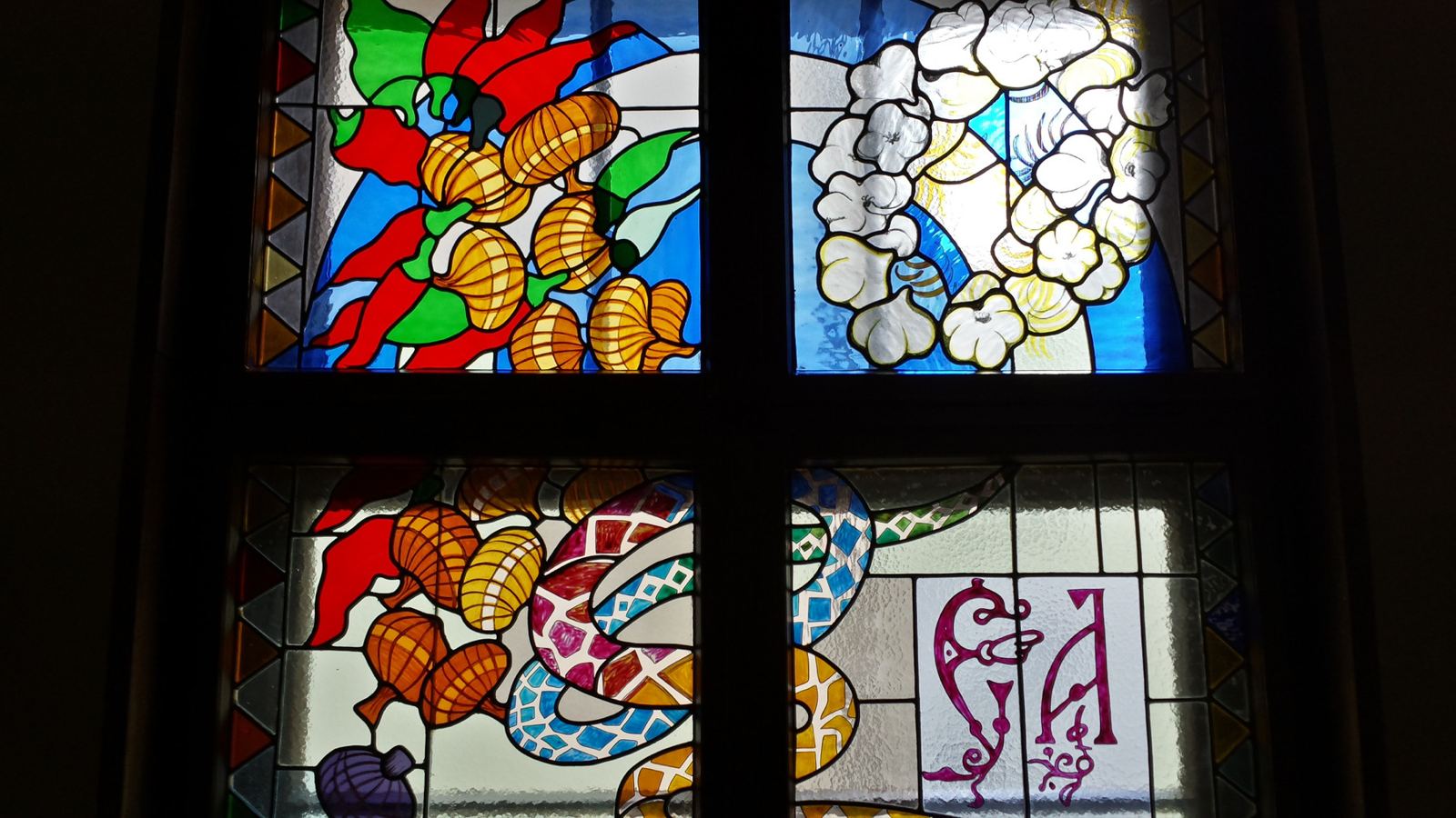 Stained glass at the Serbian Academy of Sciences and Arts in Belgrade, photo 27