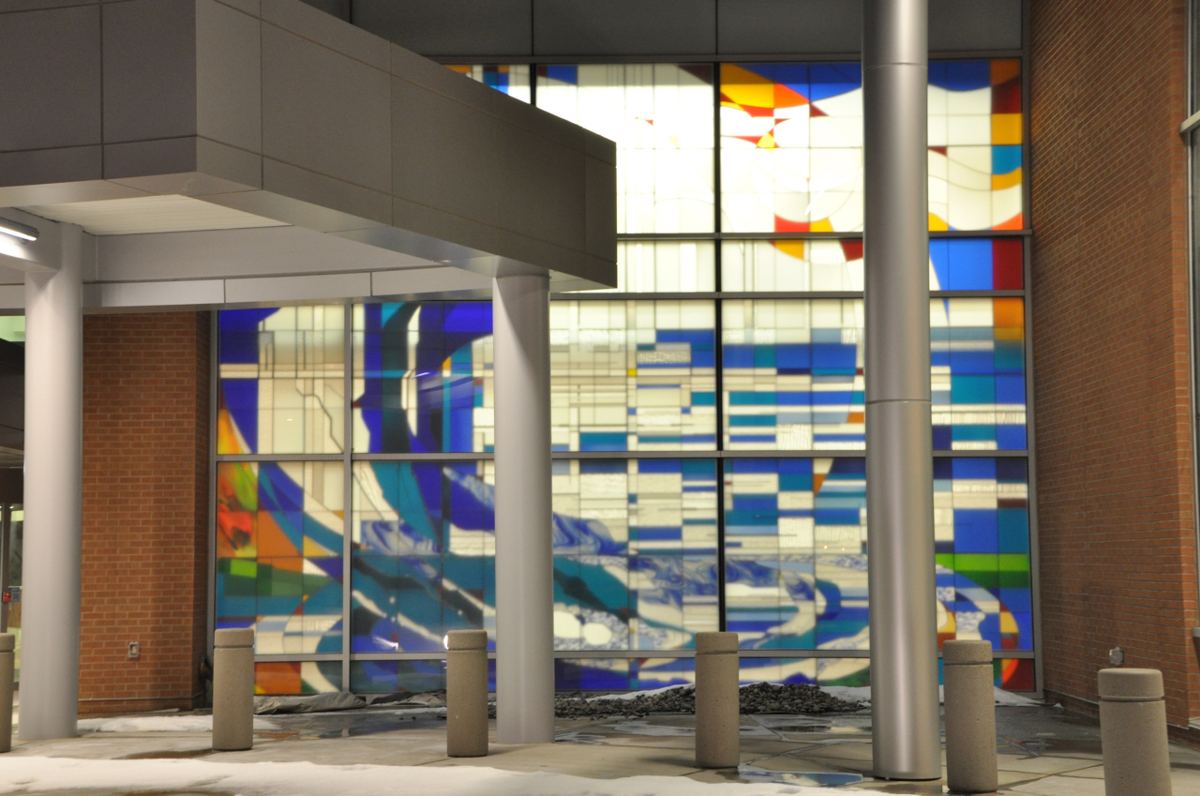 Stained glass at Saint Mary's Hospital in Grand Junction, Colorado, photo 5