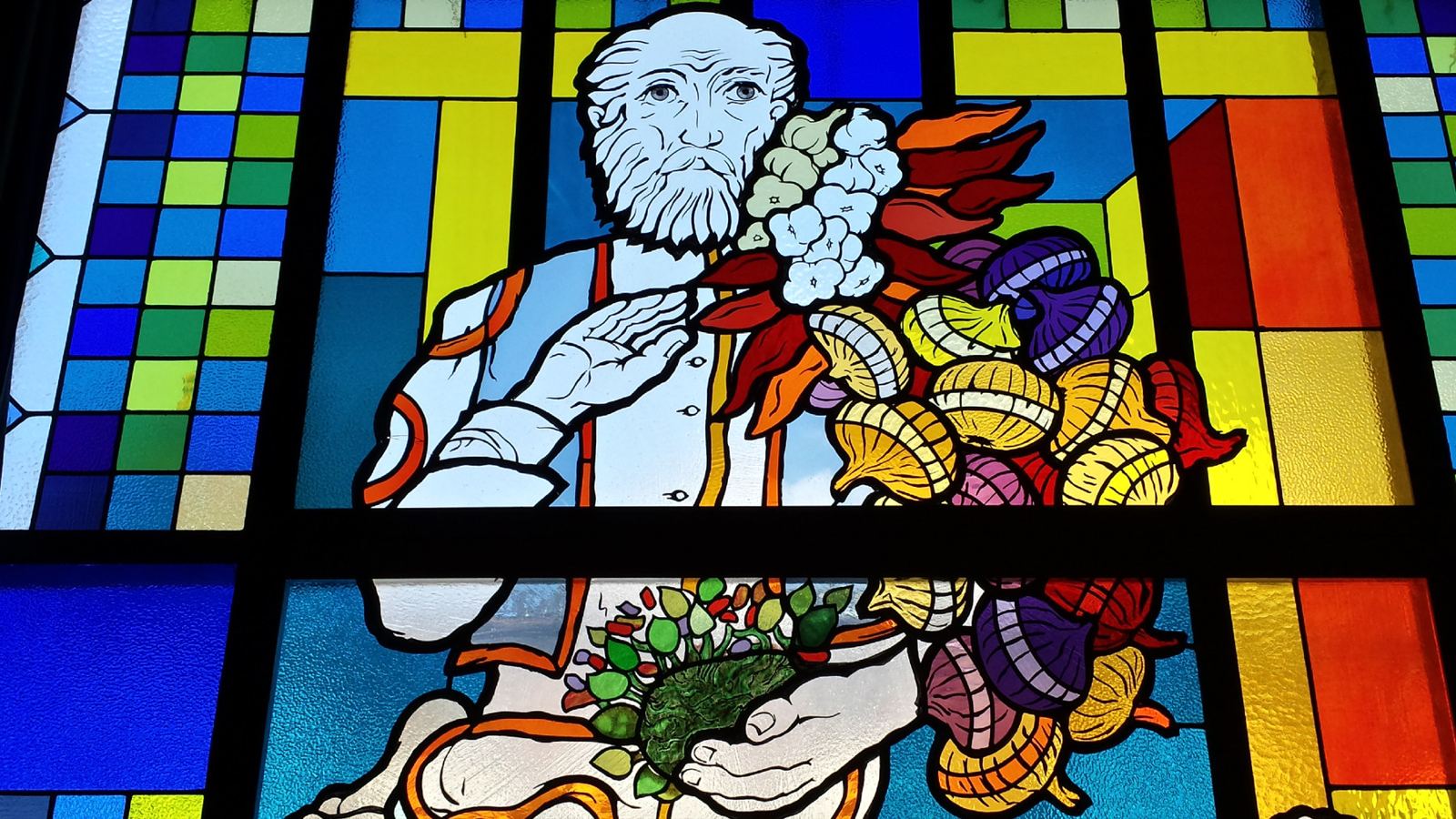 Stained glass at the Serbian Academy of Sciences and Arts in Belgrade, photo 8