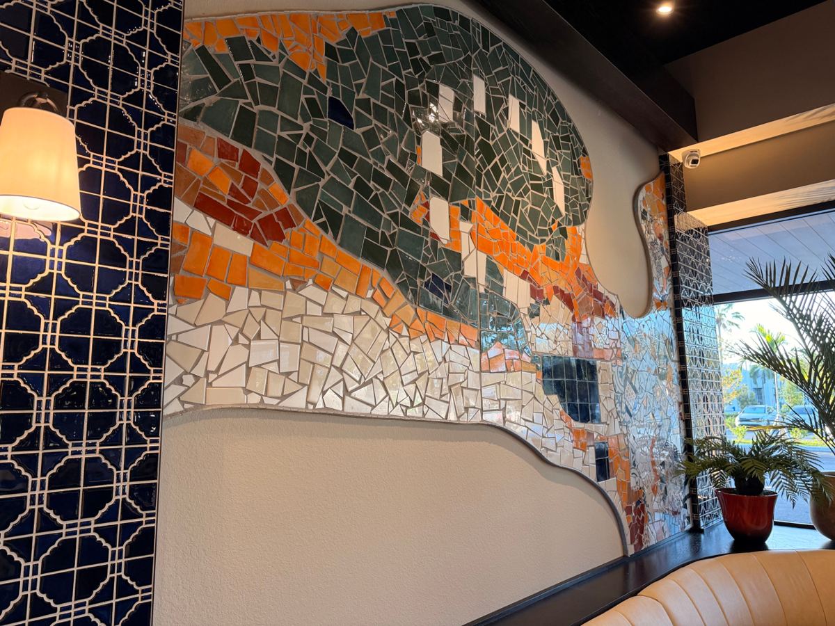 Custom tile mosaic project at Bulla Gastro Bar in Aventura, photo 5
