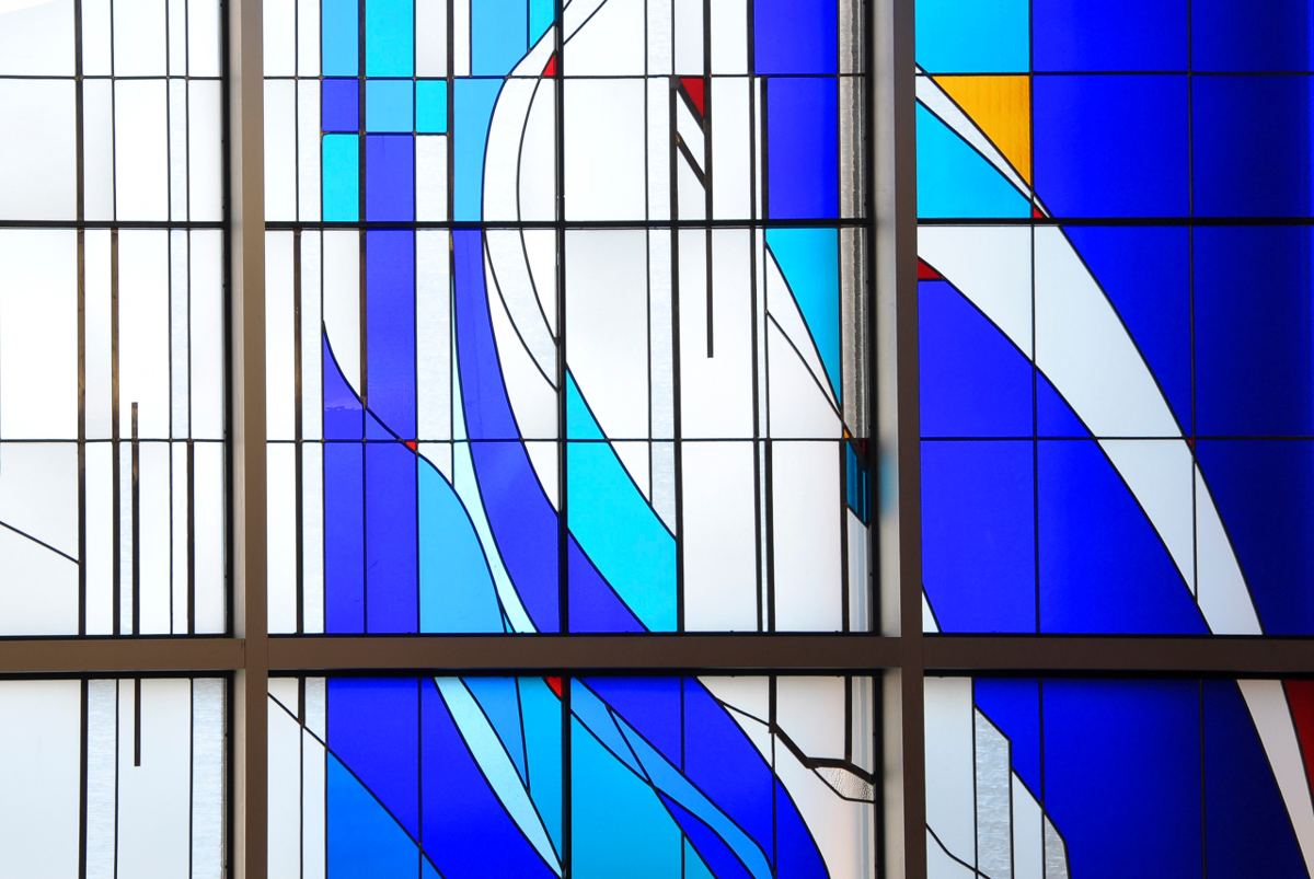 Stained glass at Saint Mary's Hospital in Grand Junction, Colorado, photo 9
